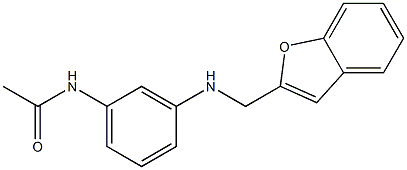 N-{3-[(1-benzofuran-2-ylmethyl)amino]phenyl}acetamide Struktur