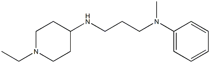 N-{3-[(1-ethylpiperidin-4-yl)amino]propyl}-N-methylaniline Struktur