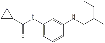 N-{3-[(2-methylbutyl)amino]phenyl}cyclopropanecarboxamide Struktur