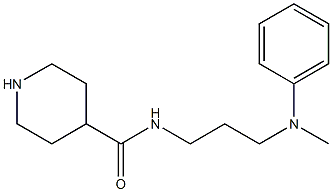 N-{3-[methyl(phenyl)amino]propyl}piperidine-4-carboxamide Struktur