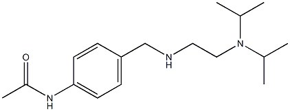 N-{4-[({2-[bis(propan-2-yl)amino]ethyl}amino)methyl]phenyl}acetamide Struktur