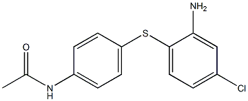 N-{4-[(2-amino-4-chlorophenyl)sulfanyl]phenyl}acetamide Struktur