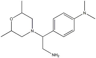 N-{4-[2-amino-1-(2,6-dimethylmorpholin-4-yl)ethyl]phenyl}-N,N-dimethylamine Struktur