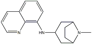 N-{8-methyl-8-azabicyclo[3.2.1]octan-3-yl}quinolin-8-amine Struktur