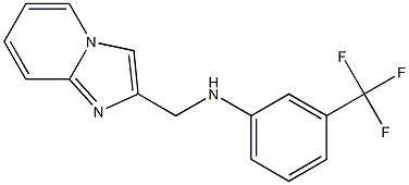 N-{imidazo[1,2-a]pyridin-2-ylmethyl}-3-(trifluoromethyl)aniline Struktur