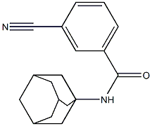 N-1-adamantyl-3-cyanobenzamide Struktur