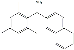 naphthalen-2-yl(2,4,6-trimethylphenyl)methanamine Struktur