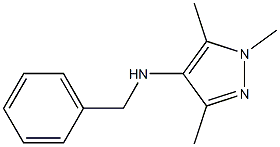 N-benzyl-1,3,5-trimethyl-1H-pyrazol-4-amine Struktur