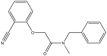 N-benzyl-2-(2-cyanophenoxy)-N-methylacetamide Struktur