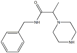 N-benzyl-2-(piperazin-1-yl)propanamide Struktur