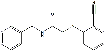 N-benzyl-2-[(2-cyanophenyl)amino]acetamide Struktur