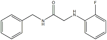 N-benzyl-2-[(2-fluorophenyl)amino]acetamide Struktur