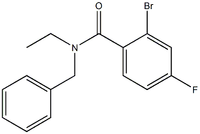 N-benzyl-2-bromo-N-ethyl-4-fluorobenzamide Struktur