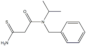 N-benzyl-2-carbamothioyl-N-(propan-2-yl)acetamide Struktur