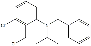 N-benzyl-3-chloro-2-(chloromethyl)-N-(propan-2-yl)aniline Struktur