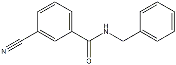 N-benzyl-3-cyanobenzamide Struktur