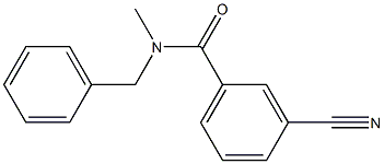 N-benzyl-3-cyano-N-methylbenzamide Struktur