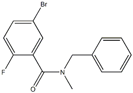 N-benzyl-5-bromo-2-fluoro-N-methylbenzamide Struktur