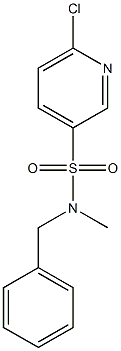 N-benzyl-6-chloro-N-methylpyridine-3-sulfonamide Struktur