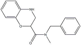 N-benzyl-N-methyl-3,4-dihydro-2H-1,4-benzoxazine-2-carboxamide Struktur