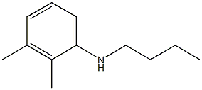 N-butyl-2,3-dimethylaniline Struktur