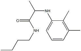 N-butyl-2-[(2,3-dimethylphenyl)amino]propanamide Struktur