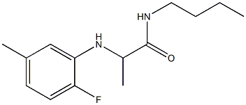 N-butyl-2-[(2-fluoro-5-methylphenyl)amino]propanamide Struktur