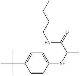 N-butyl-2-[(4-tert-butylphenyl)amino]propanamide Struktur