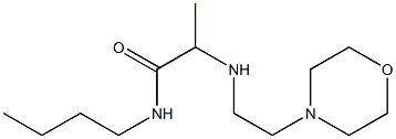 N-butyl-2-{[2-(morpholin-4-yl)ethyl]amino}propanamide Struktur