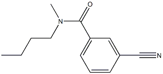 N-butyl-3-cyano-N-methylbenzamide Struktur