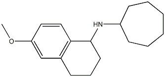 N-cycloheptyl-6-methoxy-1,2,3,4-tetrahydronaphthalen-1-amine Struktur