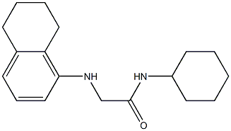 N-cyclohexyl-2-(5,6,7,8-tetrahydronaphthalen-1-ylamino)acetamide Struktur