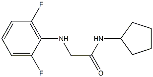 N-cyclopentyl-2-[(2,6-difluorophenyl)amino]acetamide Struktur