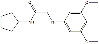 N-cyclopentyl-2-[(3,5-dimethoxyphenyl)amino]acetamide Struktur