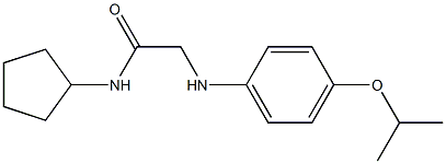 N-cyclopentyl-2-{[4-(propan-2-yloxy)phenyl]amino}acetamide Struktur