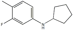 N-cyclopentyl-3-fluoro-4-methylaniline Struktur