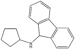 N-cyclopentyl-9H-fluoren-9-amine Struktur