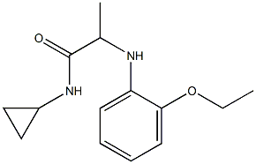 N-cyclopropyl-2-[(2-ethoxyphenyl)amino]propanamide Struktur