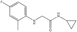 N-cyclopropyl-2-[(4-fluoro-2-methylphenyl)amino]acetamide Struktur