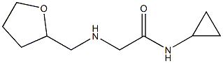 N-cyclopropyl-2-[(oxolan-2-ylmethyl)amino]acetamide Struktur