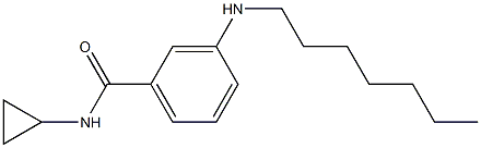 N-cyclopropyl-3-(heptylamino)benzamide Struktur