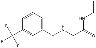 N-ethyl-2-({[3-(trifluoromethyl)phenyl]methyl}amino)acetamide Struktur