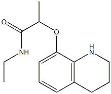 N-ethyl-2-(1,2,3,4-tetrahydroquinolin-8-yloxy)propanamide Struktur