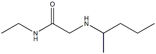 N-ethyl-2-(pentan-2-ylamino)acetamide Struktur