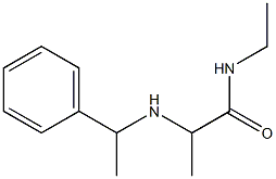 N-ethyl-2-[(1-phenylethyl)amino]propanamide Struktur