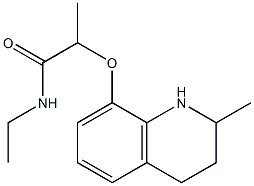 N-ethyl-2-[(2-methyl-1,2,3,4-tetrahydroquinolin-8-yl)oxy]propanamide Struktur