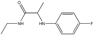 N-ethyl-2-[(4-fluorophenyl)amino]propanamide Struktur