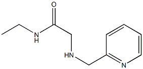 N-ethyl-2-[(pyridin-2-ylmethyl)amino]acetamide Struktur