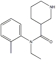 N-ethyl-N-(2-methylphenyl)piperidine-3-carboxamide Struktur