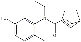 N-ethyl-N-(5-hydroxy-2-methylphenyl)bicyclo[2.2.1]hept-5-ene-2-carboxamide Struktur